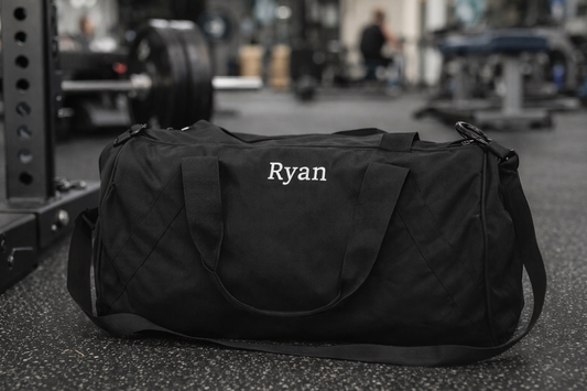 Custom Embroidered Gym Bags — Live at Roar Station March Madness
