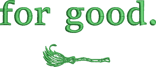 Wicked Inspired “for good.” Embroidered Sweatshirt