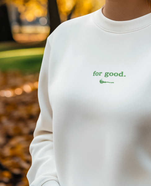 Wicked Inspired “for good.” Embroidered Sweatshirt