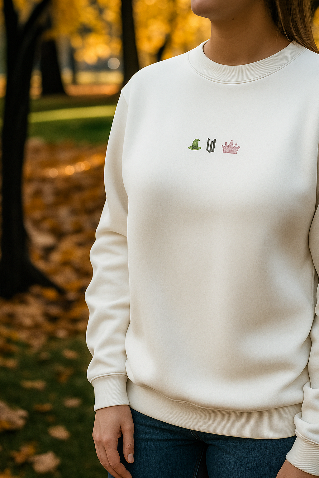 Wicked Inspired Icon Embroidered Sweatshirt