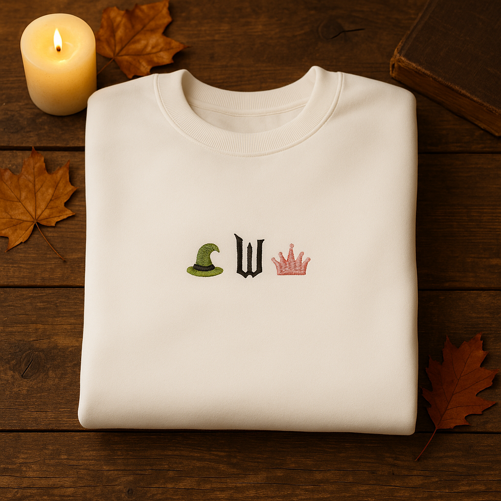 Wicked Inspired Icon Embroidered Sweatshirt